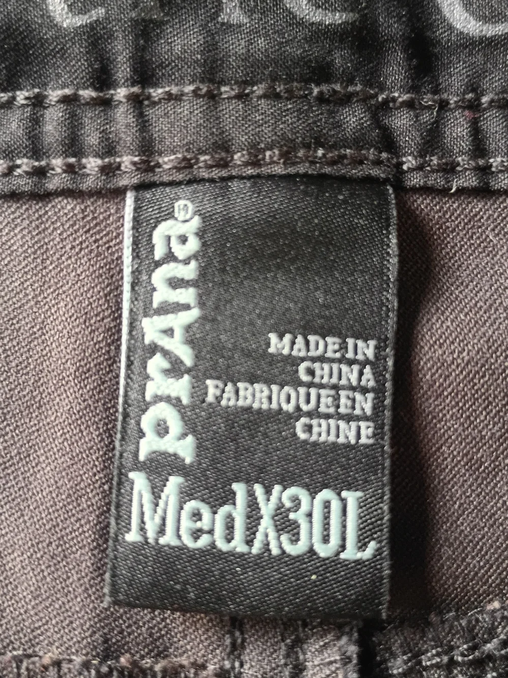 Prana Men's Dark Blue Cargo Pants with Side Pockets